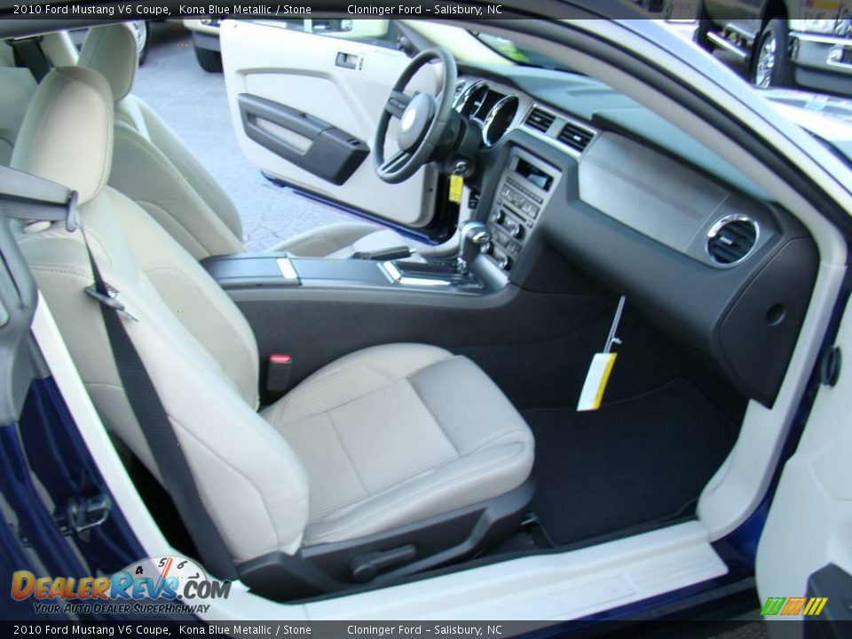 2010 Ford Mustang V6 Coupe Kona Blue Metallic / Stone Photo #9