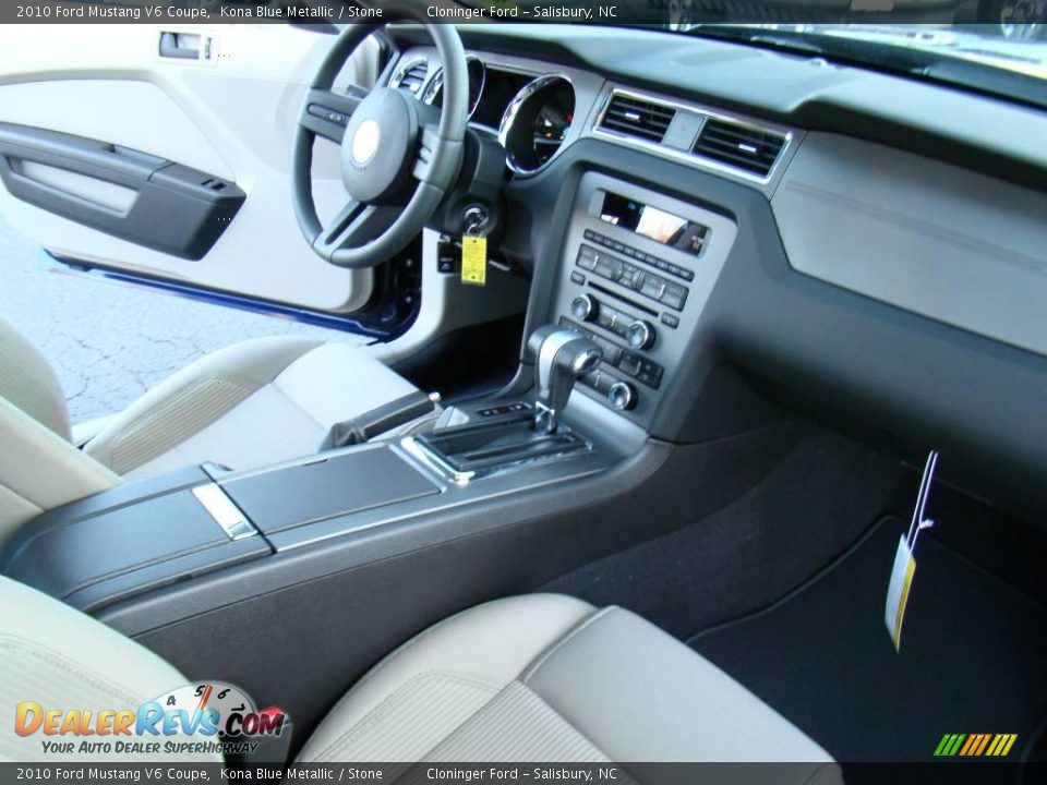2010 Ford Mustang V6 Coupe Kona Blue Metallic / Stone Photo #10