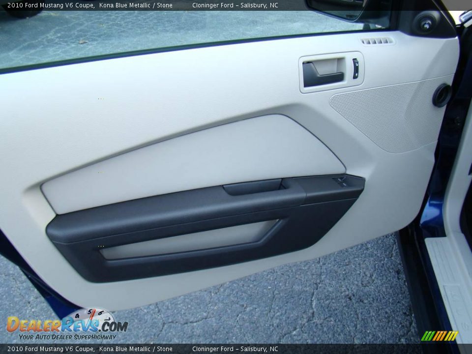 2010 Ford Mustang V6 Coupe Kona Blue Metallic / Stone Photo #13