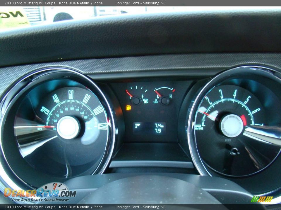 2010 Ford Mustang V6 Coupe Kona Blue Metallic / Stone Photo #15