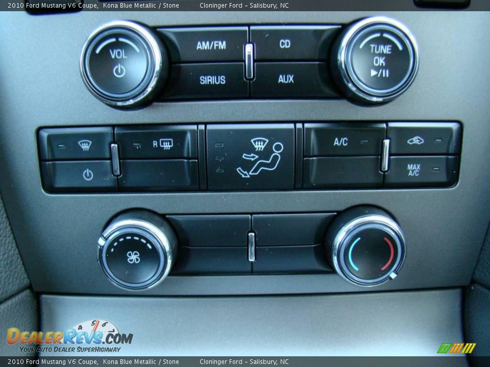 2010 Ford Mustang V6 Coupe Kona Blue Metallic / Stone Photo #18