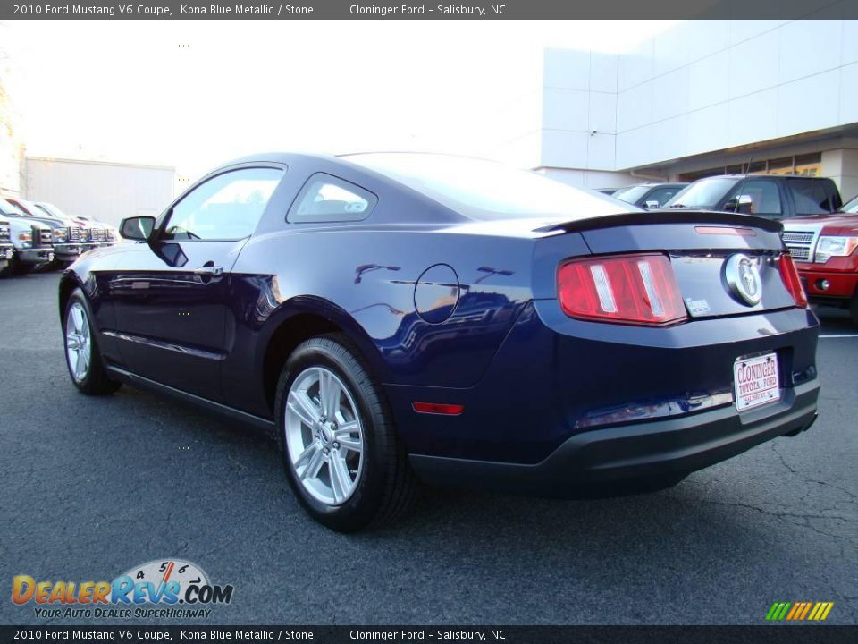 2010 Ford Mustang V6 Coupe Kona Blue Metallic / Stone Photo #21