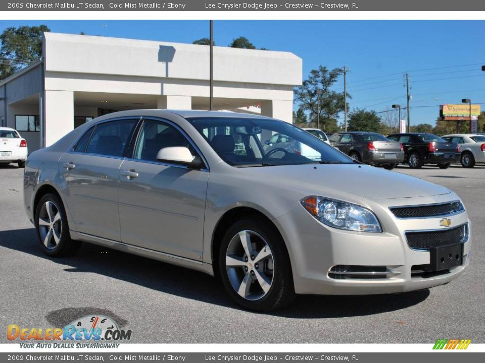 2009 Chevrolet Malibu LT Sedan Gold Mist Metallic / Ebony Photo #7