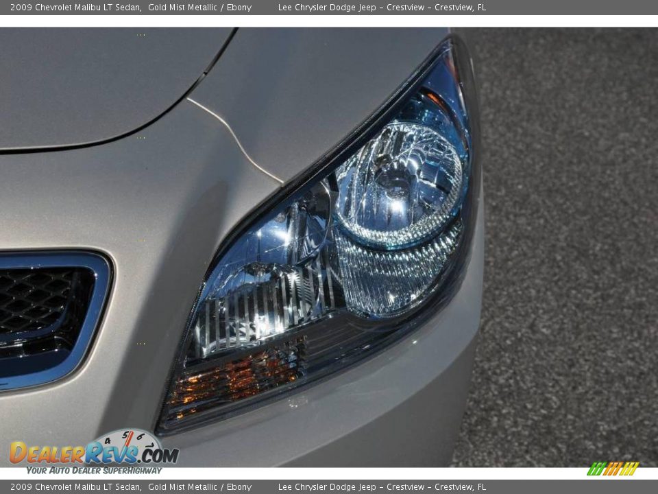 2009 Chevrolet Malibu LT Sedan Gold Mist Metallic / Ebony Photo #9