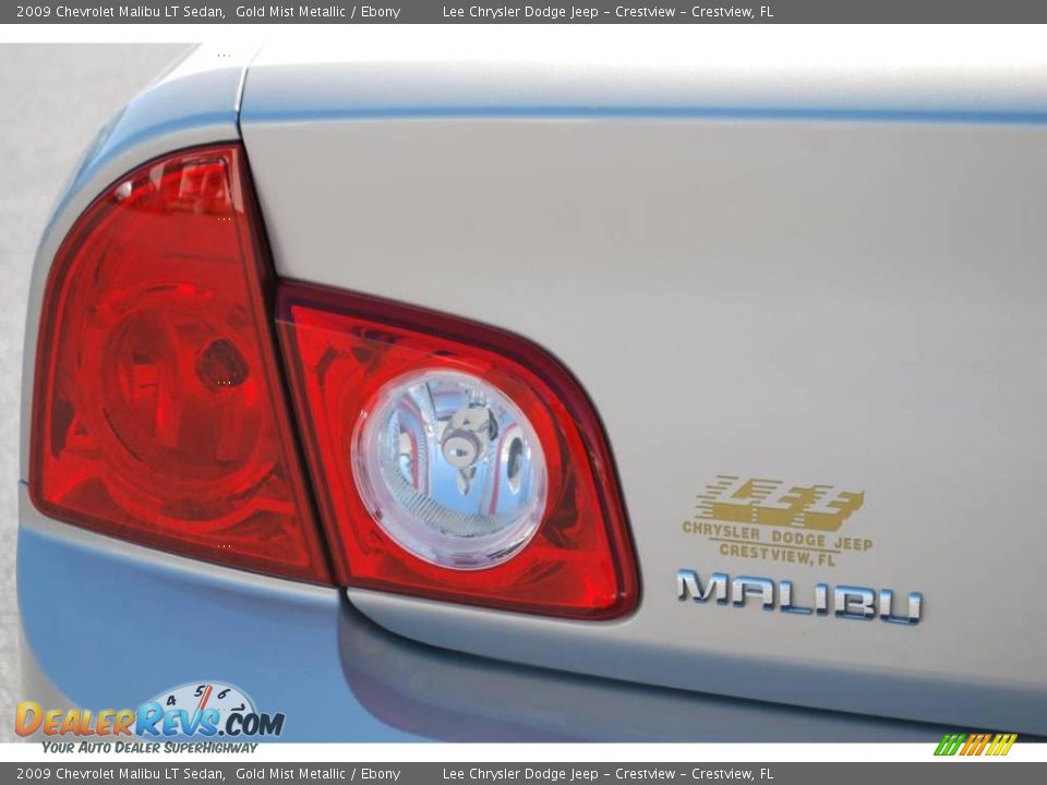 2009 Chevrolet Malibu LT Sedan Gold Mist Metallic / Ebony Photo #10