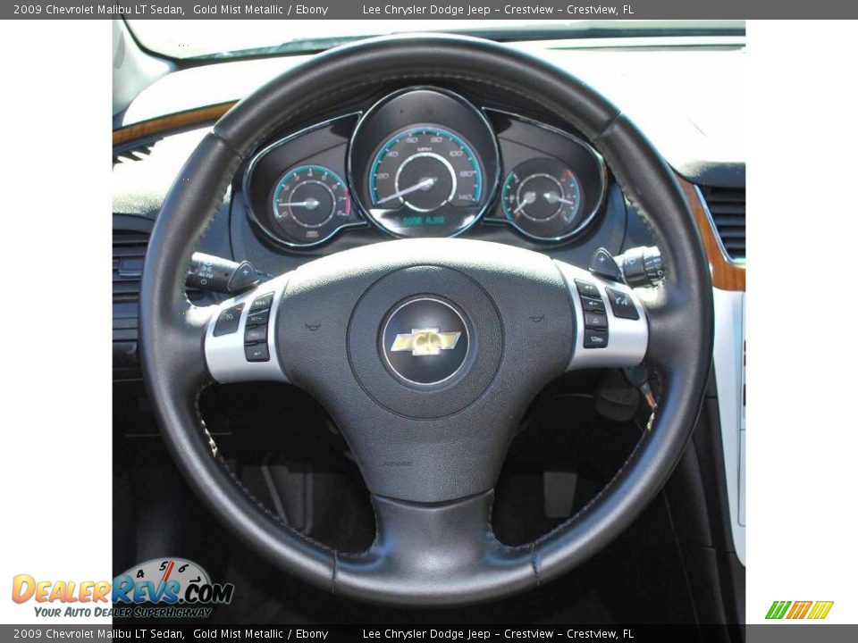 2009 Chevrolet Malibu LT Sedan Gold Mist Metallic / Ebony Photo #18