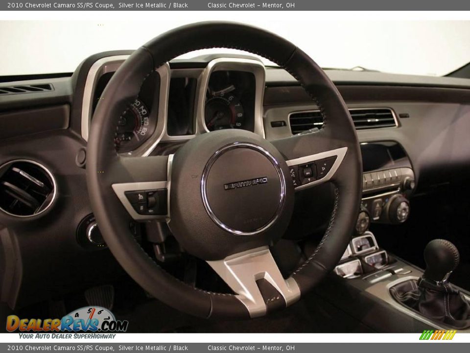 2010 Chevrolet Camaro SS/RS Coupe Silver Ice Metallic / Black Photo #14