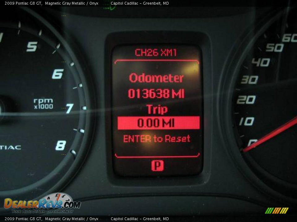 2009 Pontiac G8 GT Magnetic Gray Metallic / Onyx Photo #19