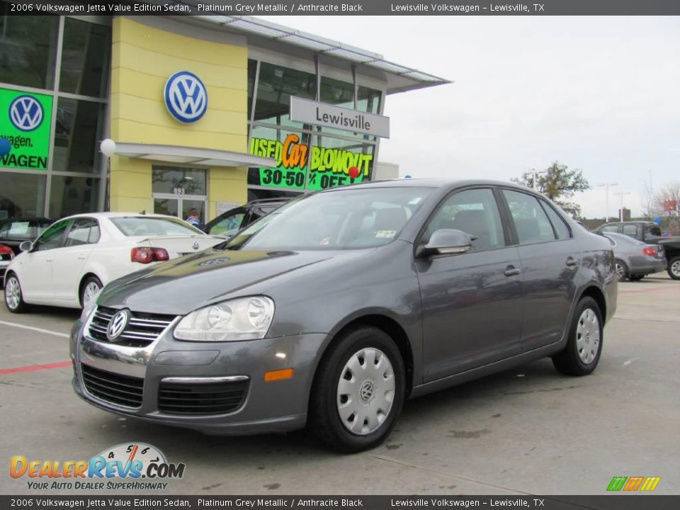2006 Volkswagen Jetta Value Edition Sedan Platinum Grey Metallic / Anthracite Black Photo #1