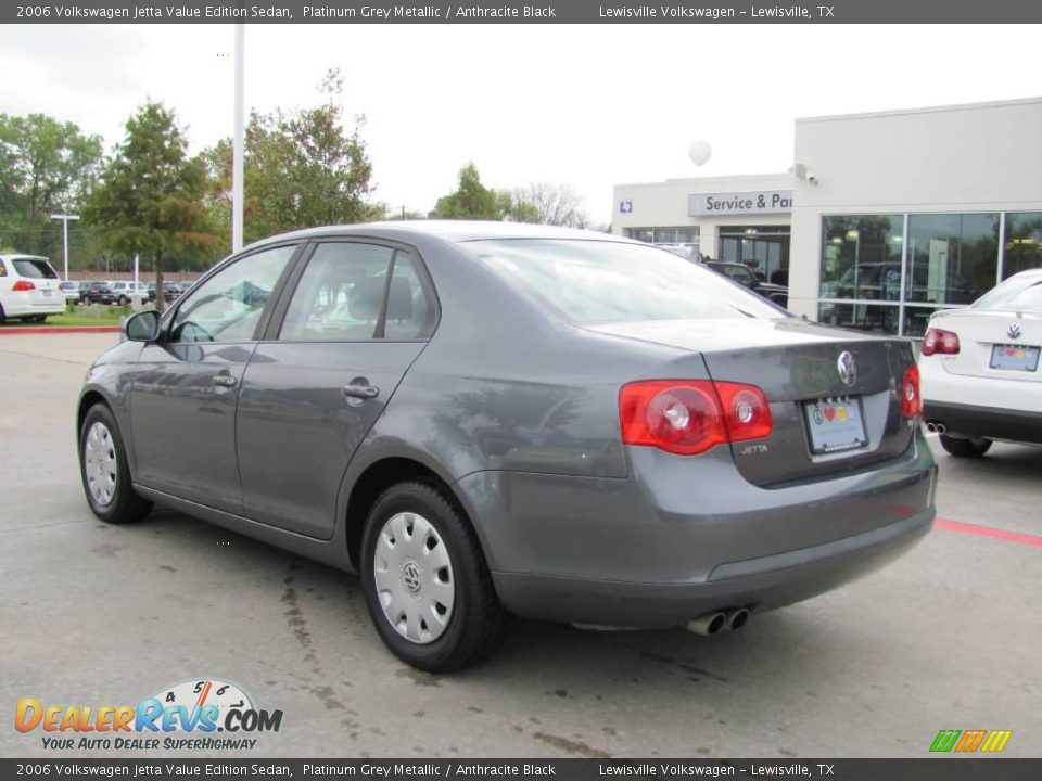 2006 Volkswagen Jetta Value Edition Sedan Platinum Grey Metallic / Anthracite Black Photo #3