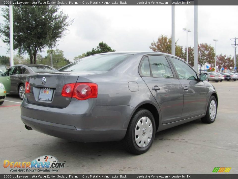 2006 Volkswagen Jetta Value Edition Sedan Platinum Grey Metallic / Anthracite Black Photo #5