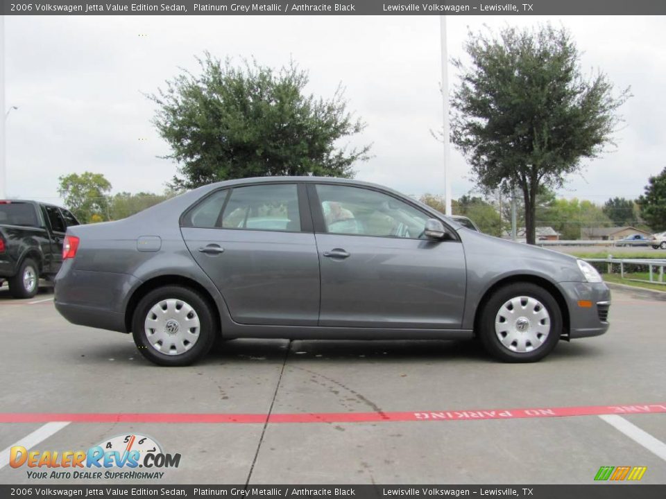 2006 Volkswagen Jetta Value Edition Sedan Platinum Grey Metallic / Anthracite Black Photo #6