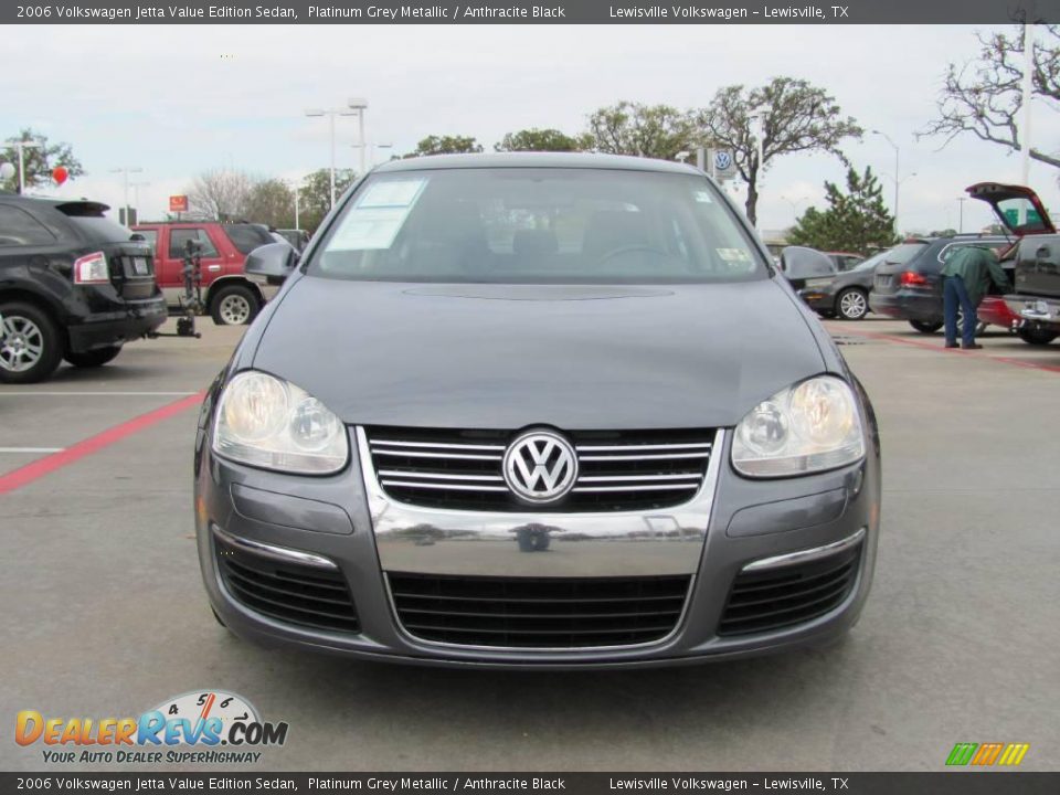 2006 Volkswagen Jetta Value Edition Sedan Platinum Grey Metallic / Anthracite Black Photo #8