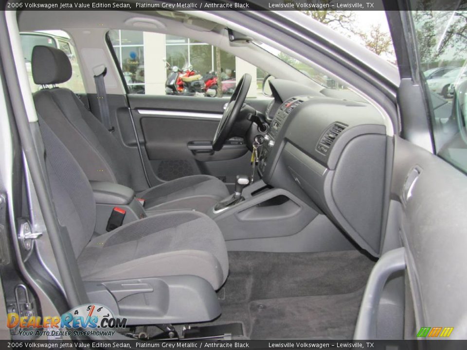 2006 Volkswagen Jetta Value Edition Sedan Platinum Grey Metallic / Anthracite Black Photo #10