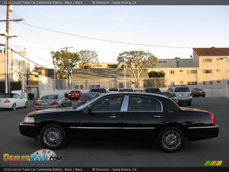 2010 Lincoln Town Car Continental Edition Black / Black Photo #6