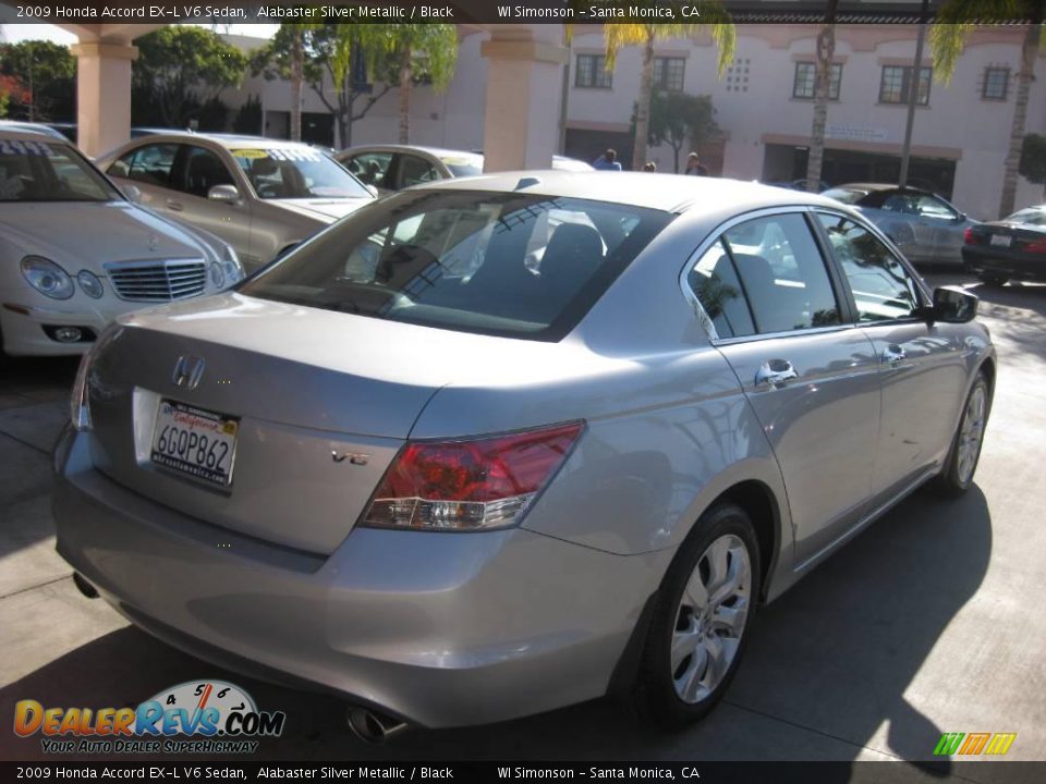2009 Honda Accord EX-L V6 Sedan Alabaster Silver Metallic / Black Photo #3
