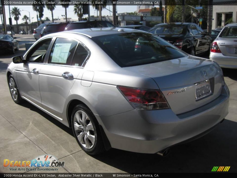 2009 Honda Accord EX-L V6 Sedan Alabaster Silver Metallic / Black Photo #5