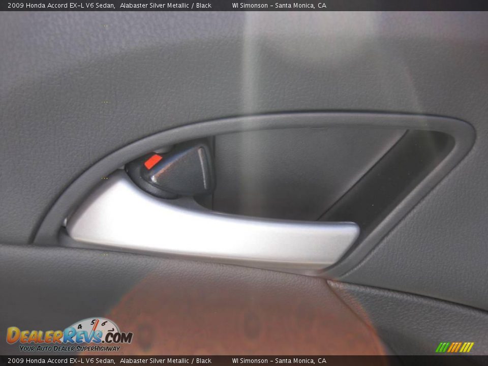 2009 Honda Accord EX-L V6 Sedan Alabaster Silver Metallic / Black Photo #9