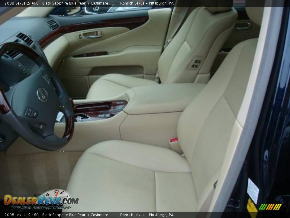 2008 Lexus LS 460 Black Sapphire Blue Pearl / Cashmere Photo #8