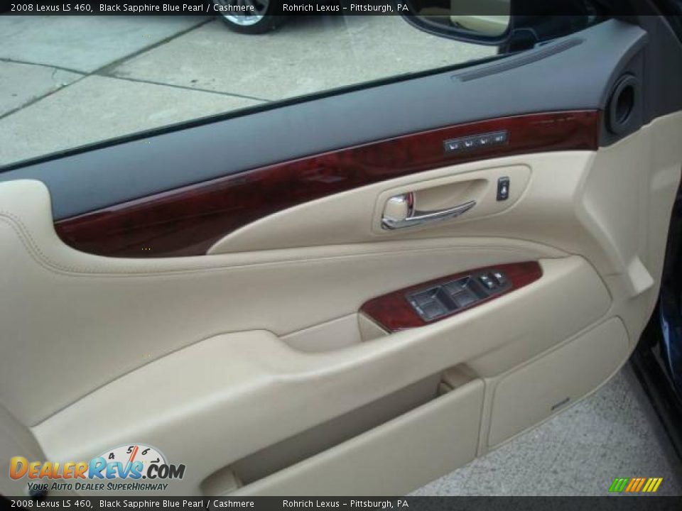 2008 Lexus LS 460 Black Sapphire Blue Pearl / Cashmere Photo #11