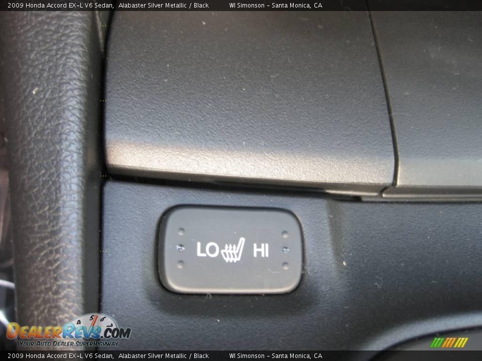 2009 Honda Accord EX-L V6 Sedan Alabaster Silver Metallic / Black Photo #20