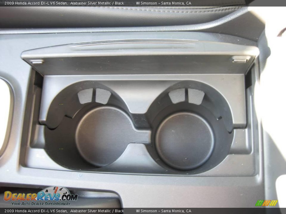 2009 Honda Accord EX-L V6 Sedan Alabaster Silver Metallic / Black Photo #26