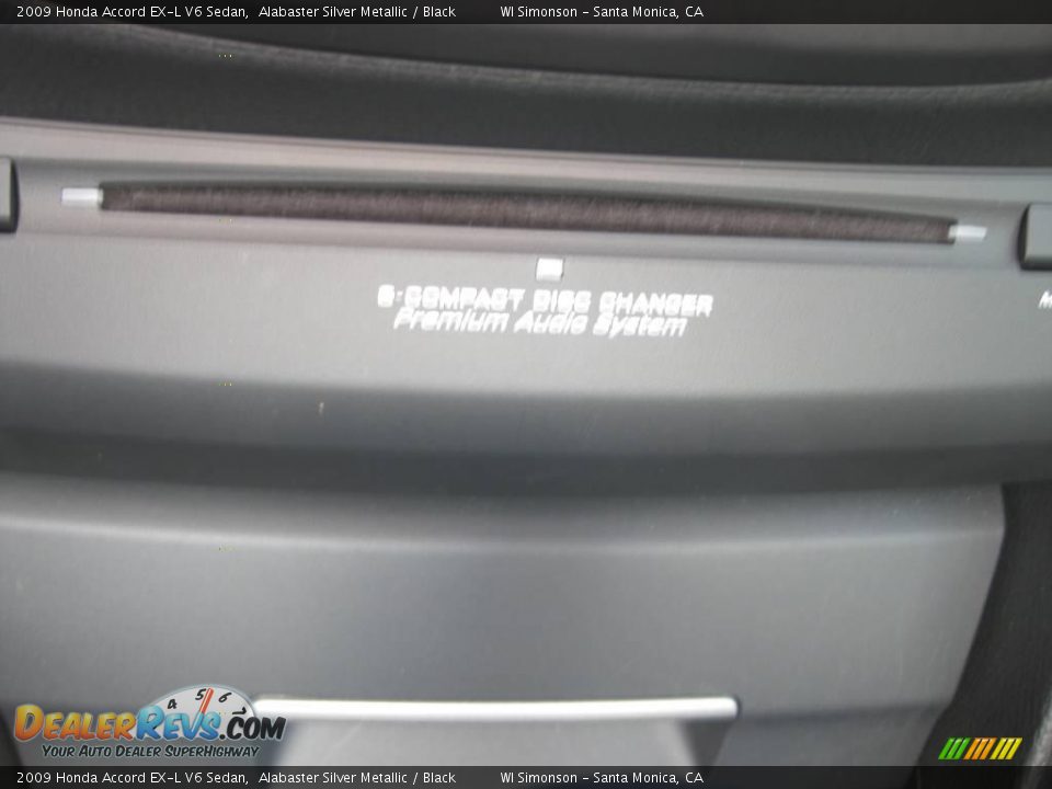2009 Honda Accord EX-L V6 Sedan Alabaster Silver Metallic / Black Photo #27