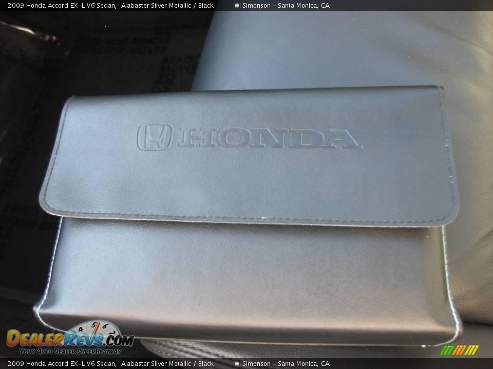 2009 Honda Accord EX-L V6 Sedan Alabaster Silver Metallic / Black Photo #28