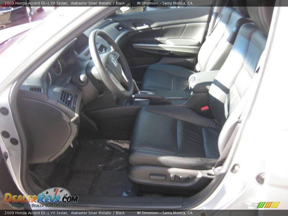 2009 Honda Accord EX-L V6 Sedan Alabaster Silver Metallic / Black Photo #30