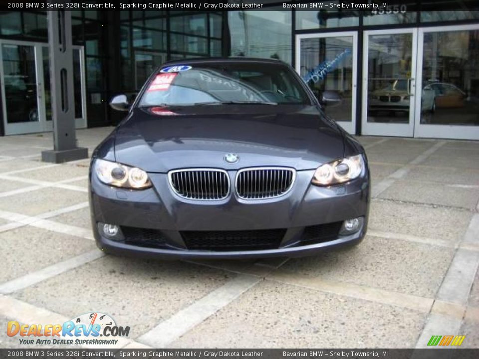 2008 BMW 3 Series 328i Convertible Sparkling Graphite Metallic / Gray Dakota Leather Photo #3
