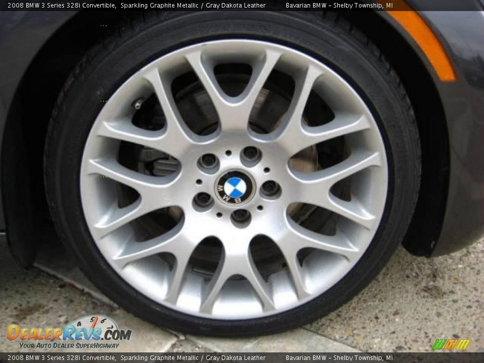 2008 BMW 3 Series 328i Convertible Sparkling Graphite Metallic / Gray Dakota Leather Photo #10