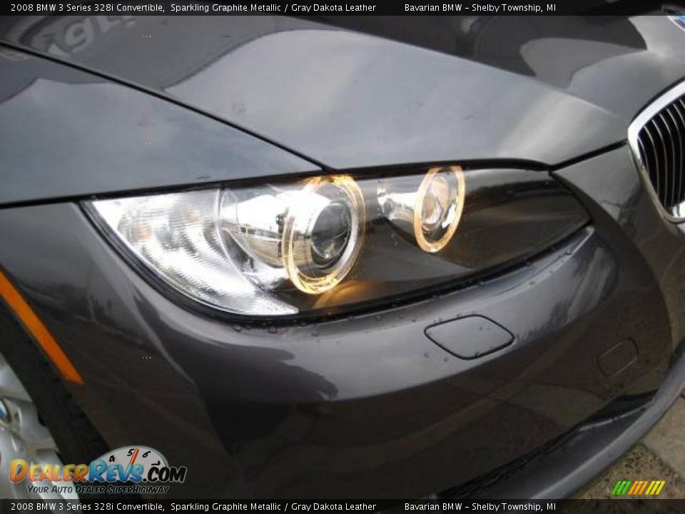 2008 BMW 3 Series 328i Convertible Sparkling Graphite Metallic / Gray Dakota Leather Photo #11