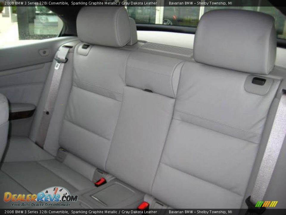 2008 BMW 3 Series 328i Convertible Sparkling Graphite Metallic / Gray Dakota Leather Photo #15