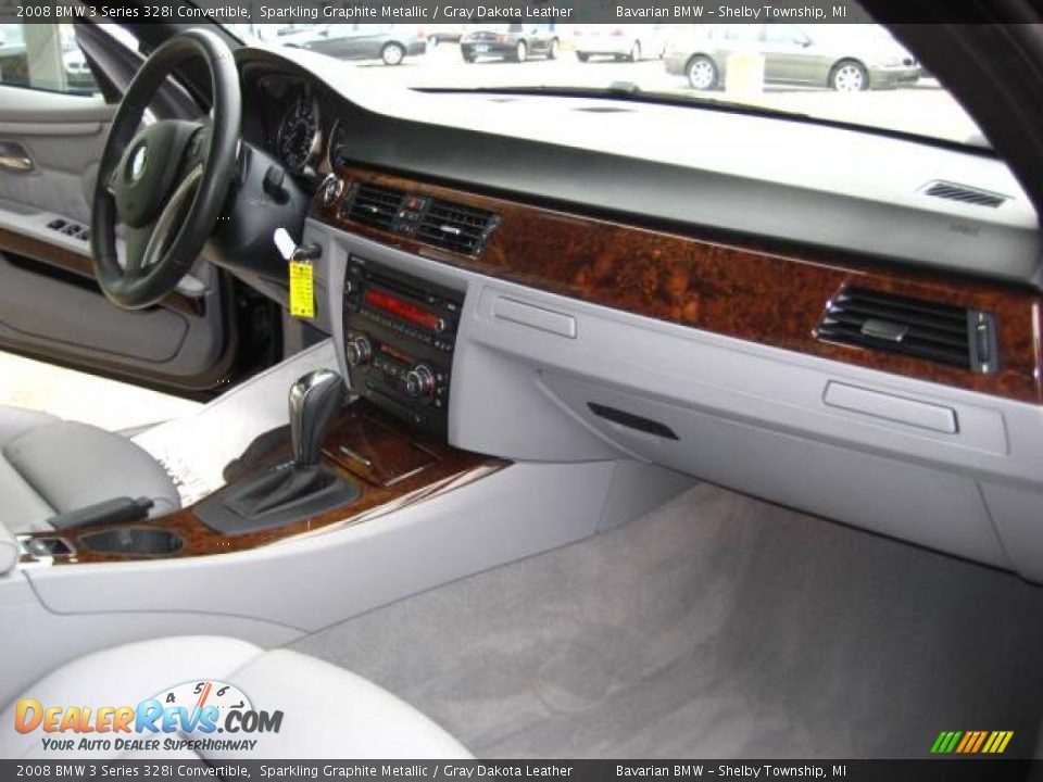 2008 BMW 3 Series 328i Convertible Sparkling Graphite Metallic / Gray Dakota Leather Photo #17