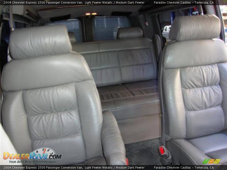 2004 Chevrolet Express 1500 Passenger Conversion Van Light Pewter Metallic / Medium Dark Pewter Photo #25