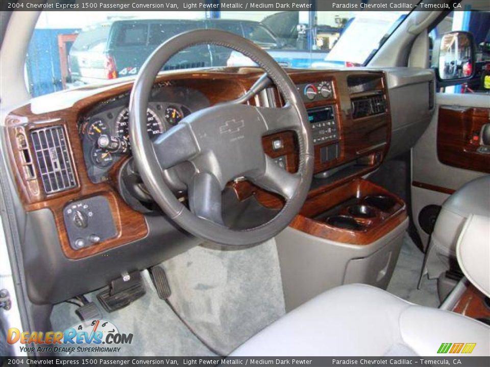 2004 Chevrolet Express 1500 Passenger Conversion Van Light Pewter Metallic / Medium Dark Pewter Photo #30