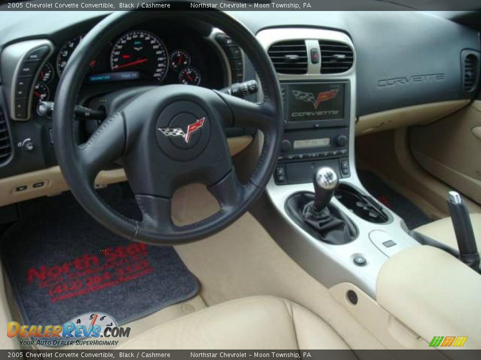 2005 Chevrolet Corvette Convertible Black / Cashmere Photo #15