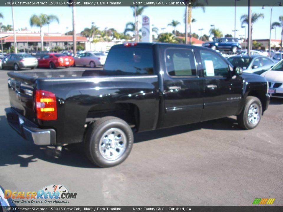 2009 Chevrolet Silverado 1500 LS Crew Cab Black / Dark Titanium Photo #2