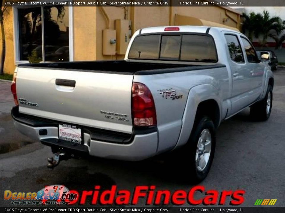 2006 Toyota Tacoma V6 PreRunner TRD Sport Double Cab Silver Streak Mica / Graphite Gray Photo #2