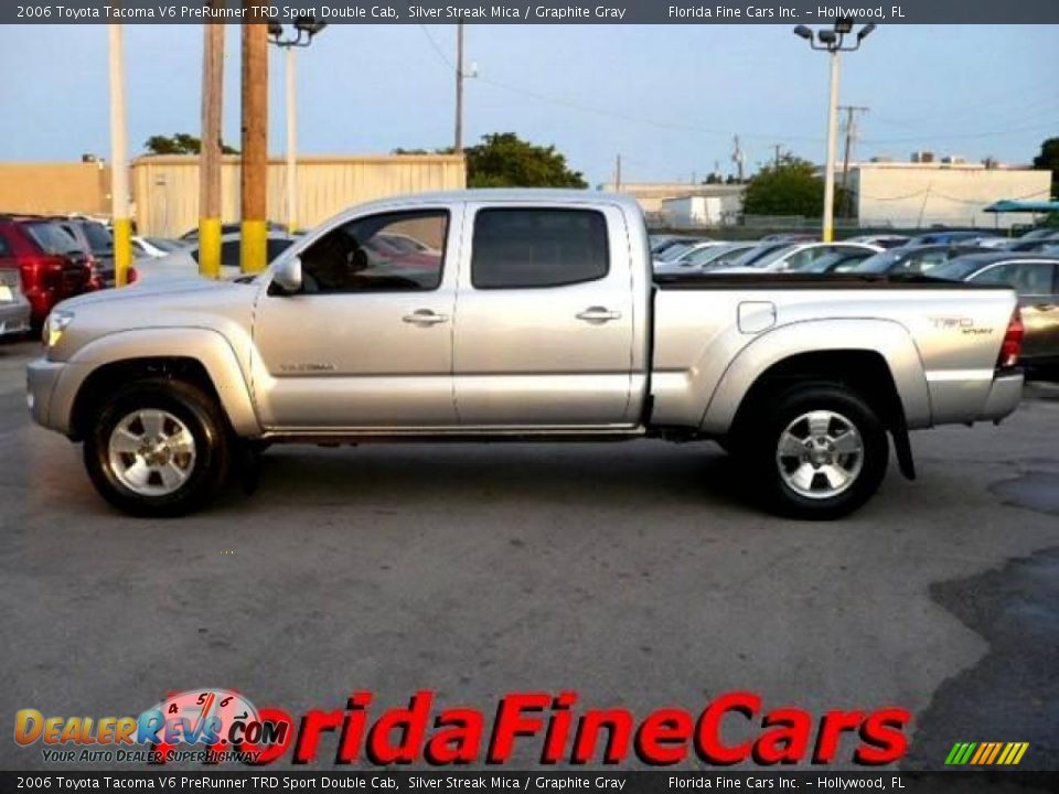 2006 Toyota Tacoma V6 PreRunner TRD Sport Double Cab Silver Streak Mica / Graphite Gray Photo #3