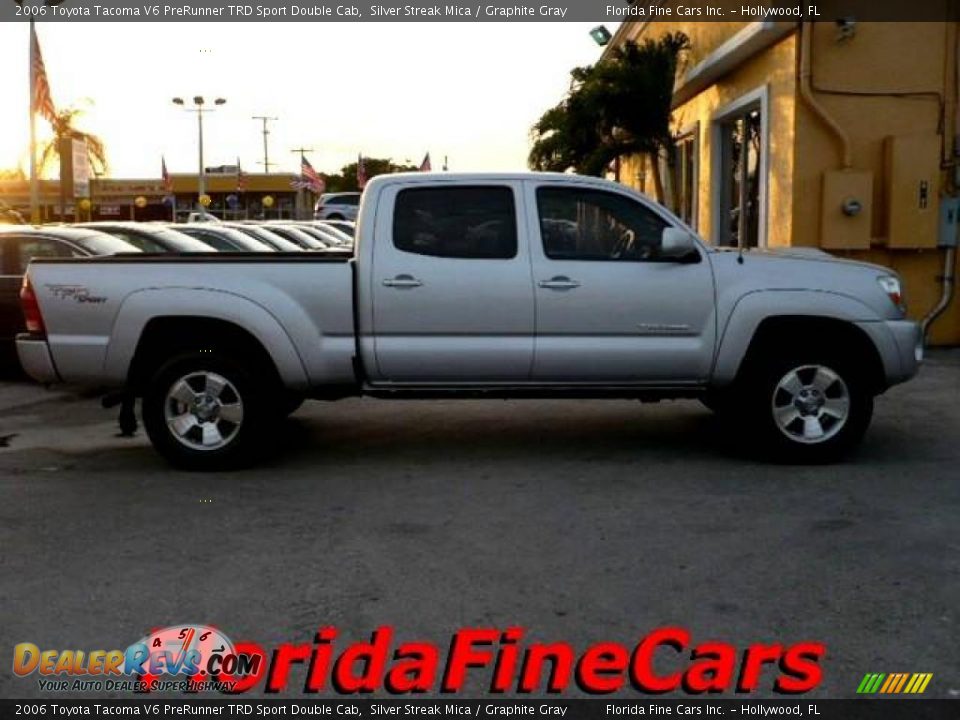 2006 Toyota Tacoma V6 PreRunner TRD Sport Double Cab Silver Streak Mica / Graphite Gray Photo #4