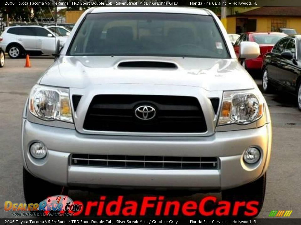 2006 Toyota Tacoma V6 PreRunner TRD Sport Double Cab Silver Streak Mica / Graphite Gray Photo #5