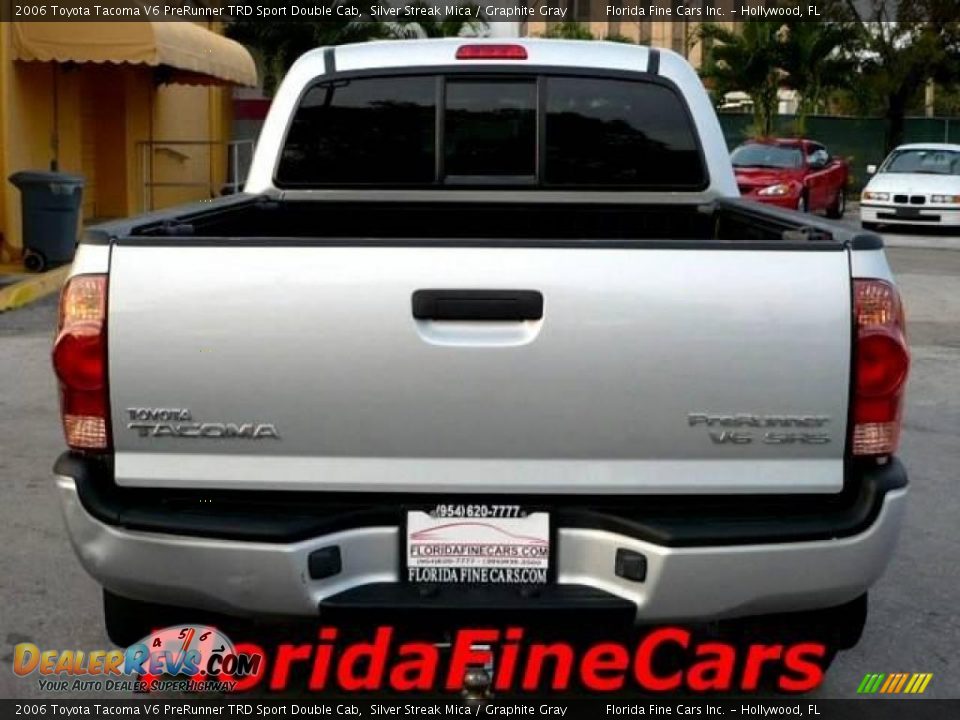 2006 Toyota Tacoma V6 PreRunner TRD Sport Double Cab Silver Streak Mica / Graphite Gray Photo #6
