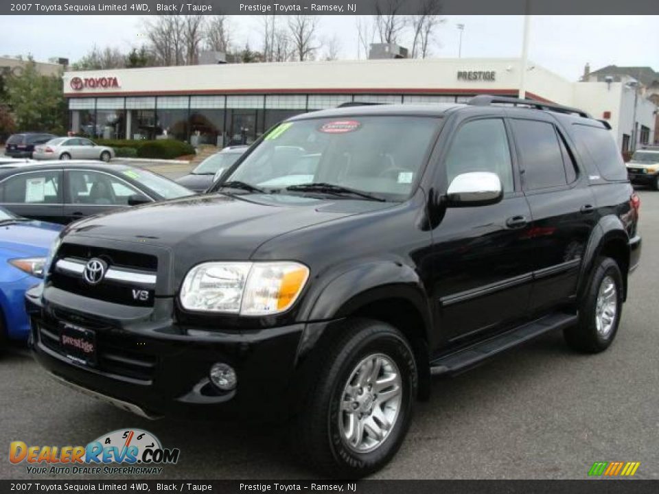 2007 Toyota Sequoia Limited 4WD Black / Taupe Photo #1