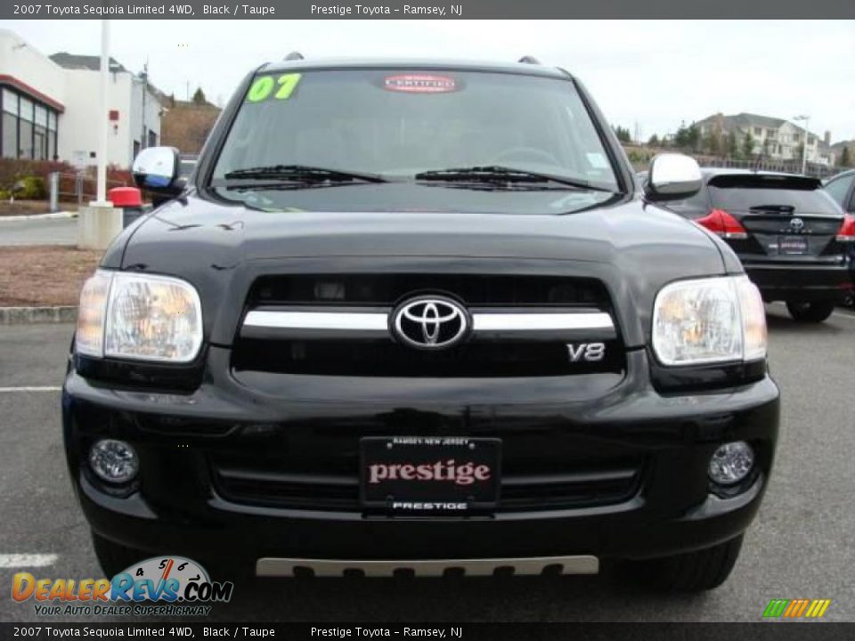 2007 Toyota Sequoia Limited 4WD Black / Taupe Photo #2