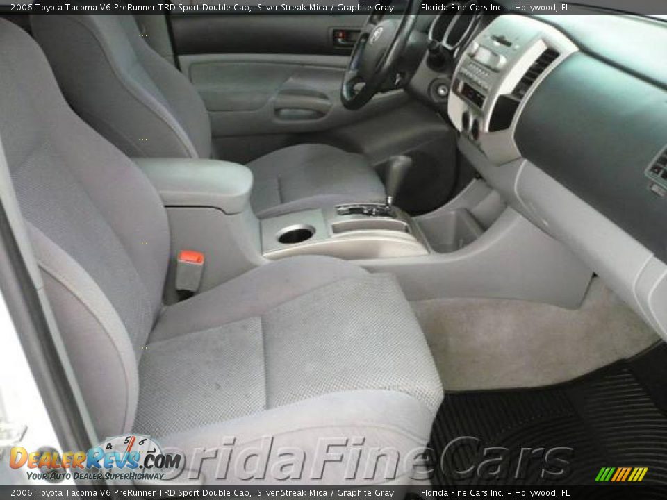 2006 Toyota Tacoma V6 PreRunner TRD Sport Double Cab Silver Streak Mica / Graphite Gray Photo #12
