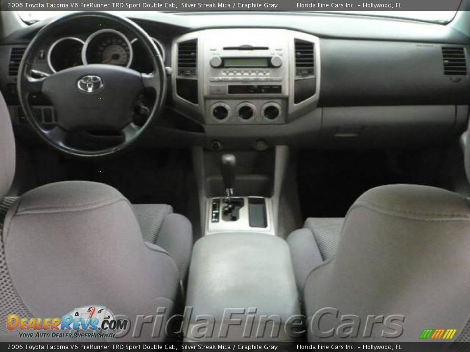 2006 Toyota Tacoma V6 PreRunner TRD Sport Double Cab Silver Streak Mica / Graphite Gray Photo #14