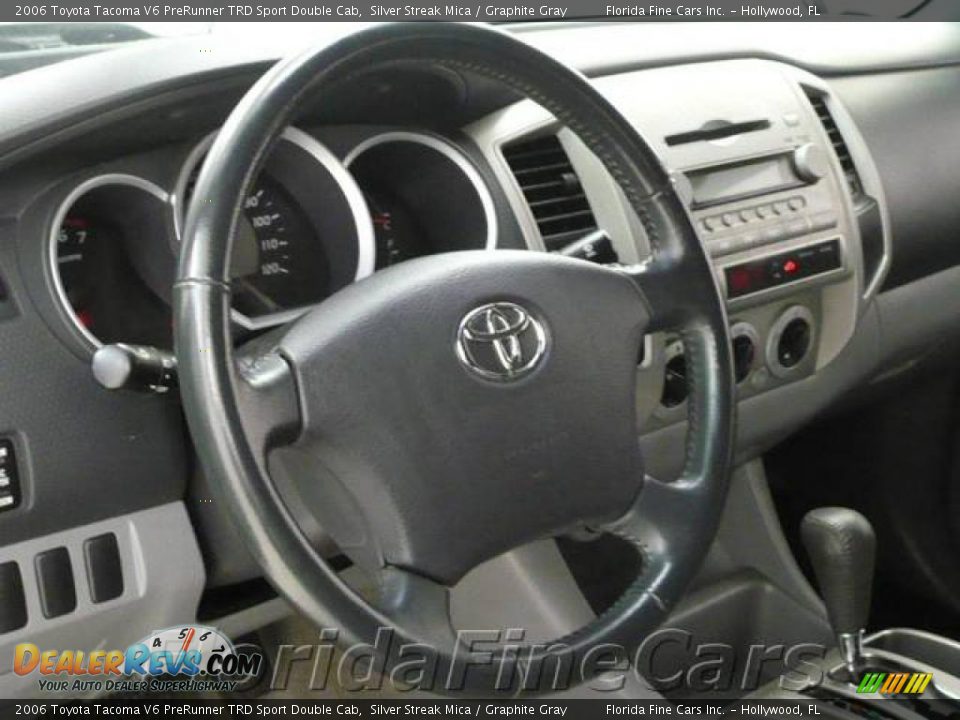 2006 Toyota Tacoma V6 PreRunner TRD Sport Double Cab Silver Streak Mica / Graphite Gray Photo #15
