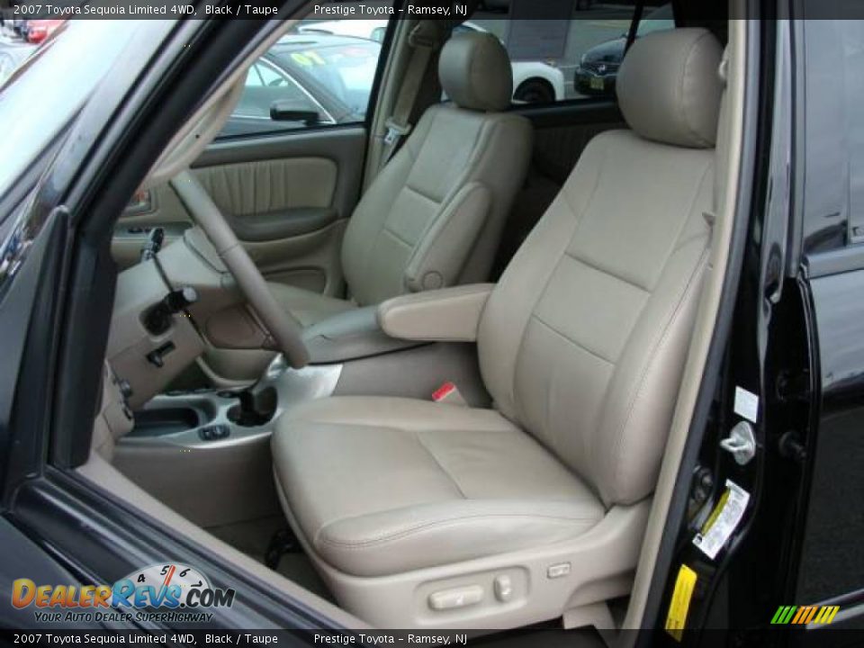 2007 Toyota Sequoia Limited 4WD Black / Taupe Photo #8