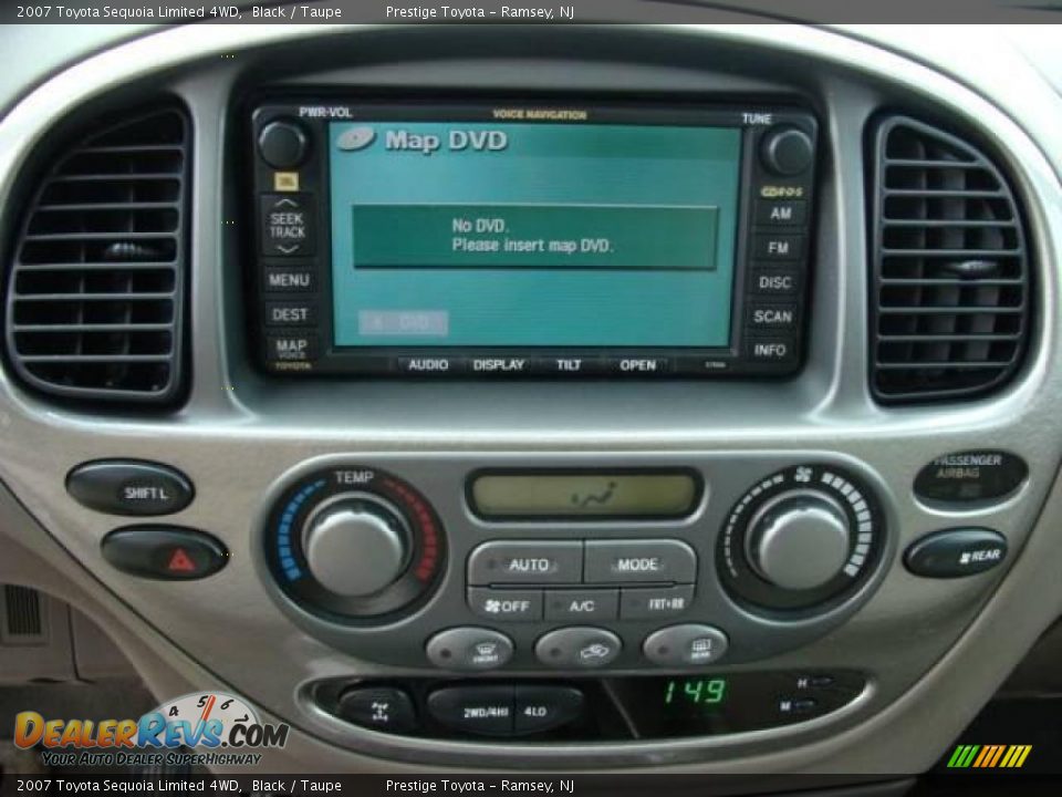 2007 Toyota Sequoia Limited 4WD Black / Taupe Photo #11